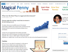 Tablet Screenshot of magicalpenny.com